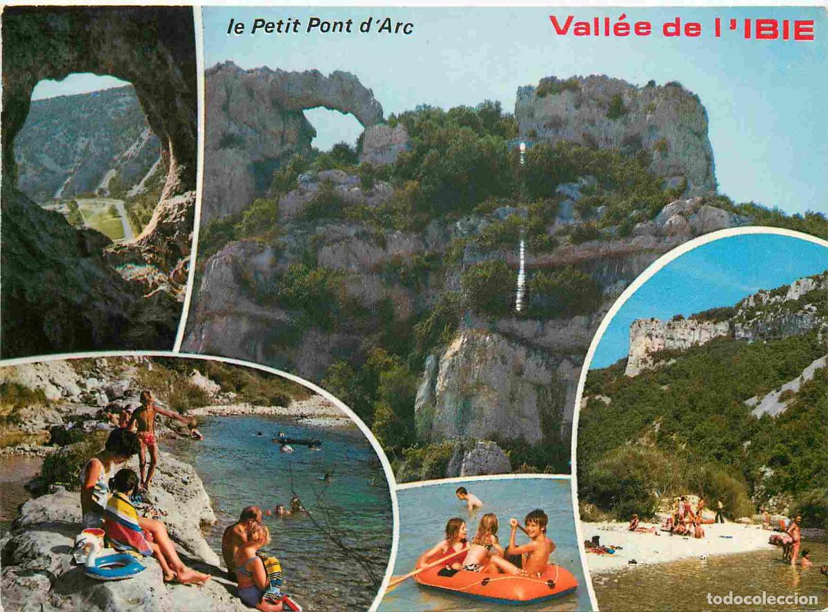 Postales: Francia - Carte Postale - 07 - Vallee de l'ibie - le petit pont d'arc - Multivues - CPM - Etat abim&eacute;