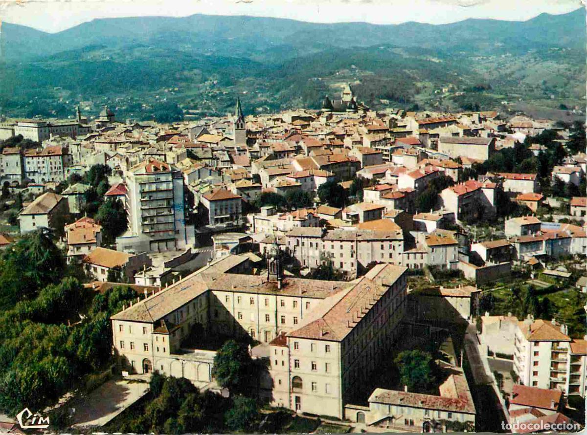 Postales: Francia - Carte Postale - 07 - Aubenas - Vue aerienne - le petit seminaire au fond la chaine des cev
