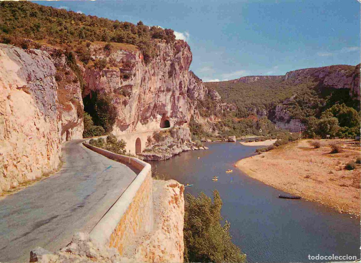 Postales: Francia - Carte Postale - 07 - Gorges de l'ard&egrave;che - Le Tunnel la route en bordure de la rivi&egrave;re - C