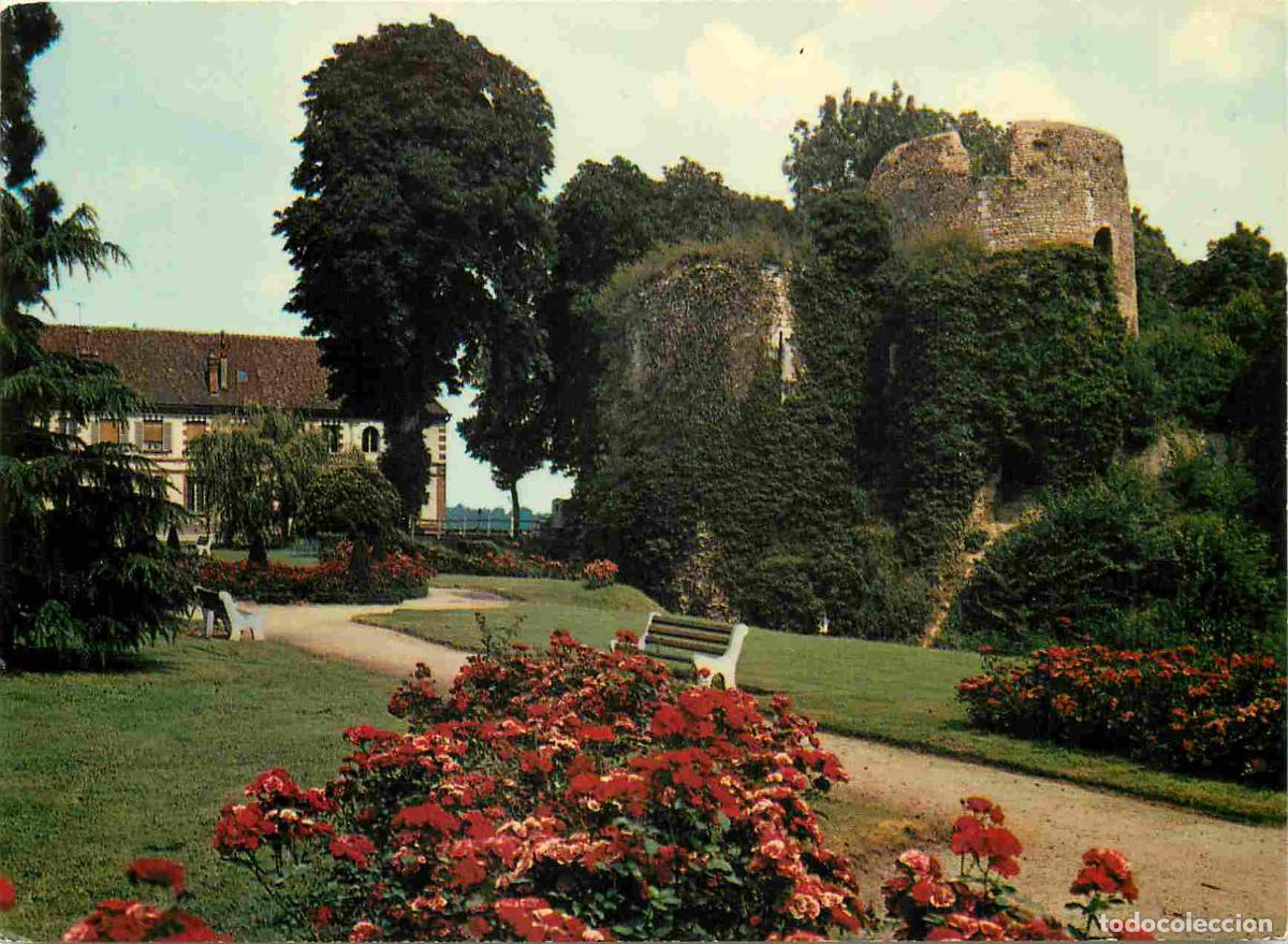 Postais: Francia - Carte Postale - 27 - Conches - Le vieux donjon xiie s et les jardins de l'h&ocirc;tel de ville -