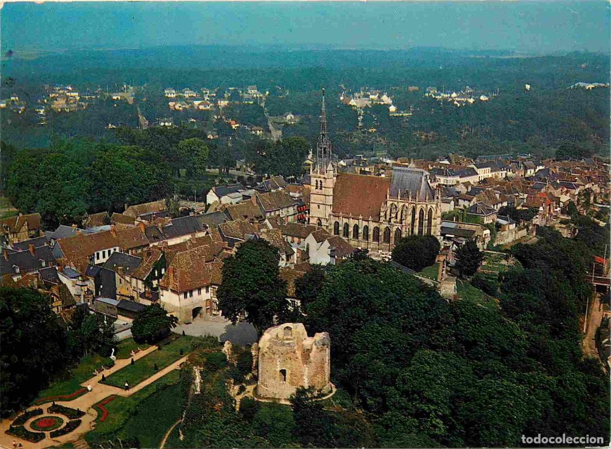 Postais: Francia - Carte Postale - 27 - Conches - Vue g&eacute;n&eacute;rale a&eacute;rienne le donjon et l'eglise - CPM - Voir Sc