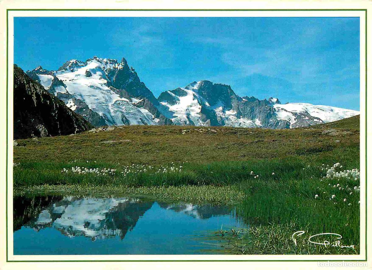 Postais: Francia - Carte Postale - 05 - Hautes Alpes - Regard sur la montagne lac du Gol&eacute;on la Meije - CPM -