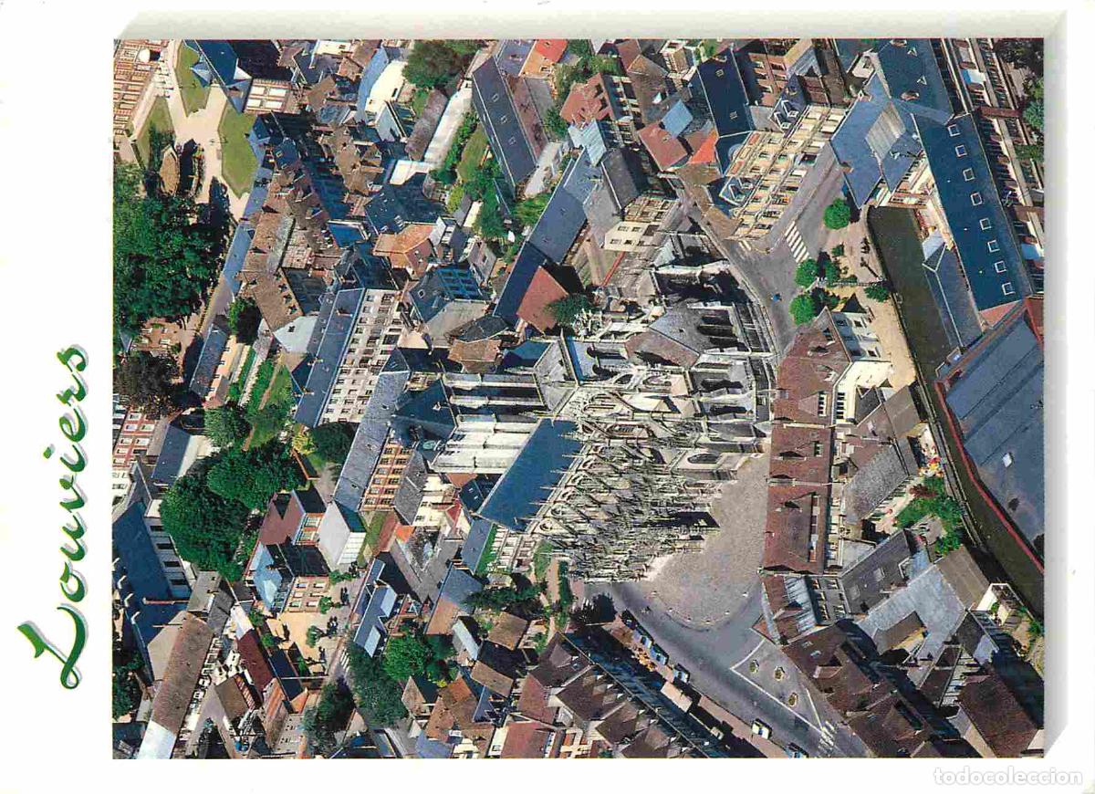 Postais: Francia - Carte Postale - 27 - Louviers - Vue a&eacute;rienne du centre ville avec l'Eglise Notre-Dame - CP