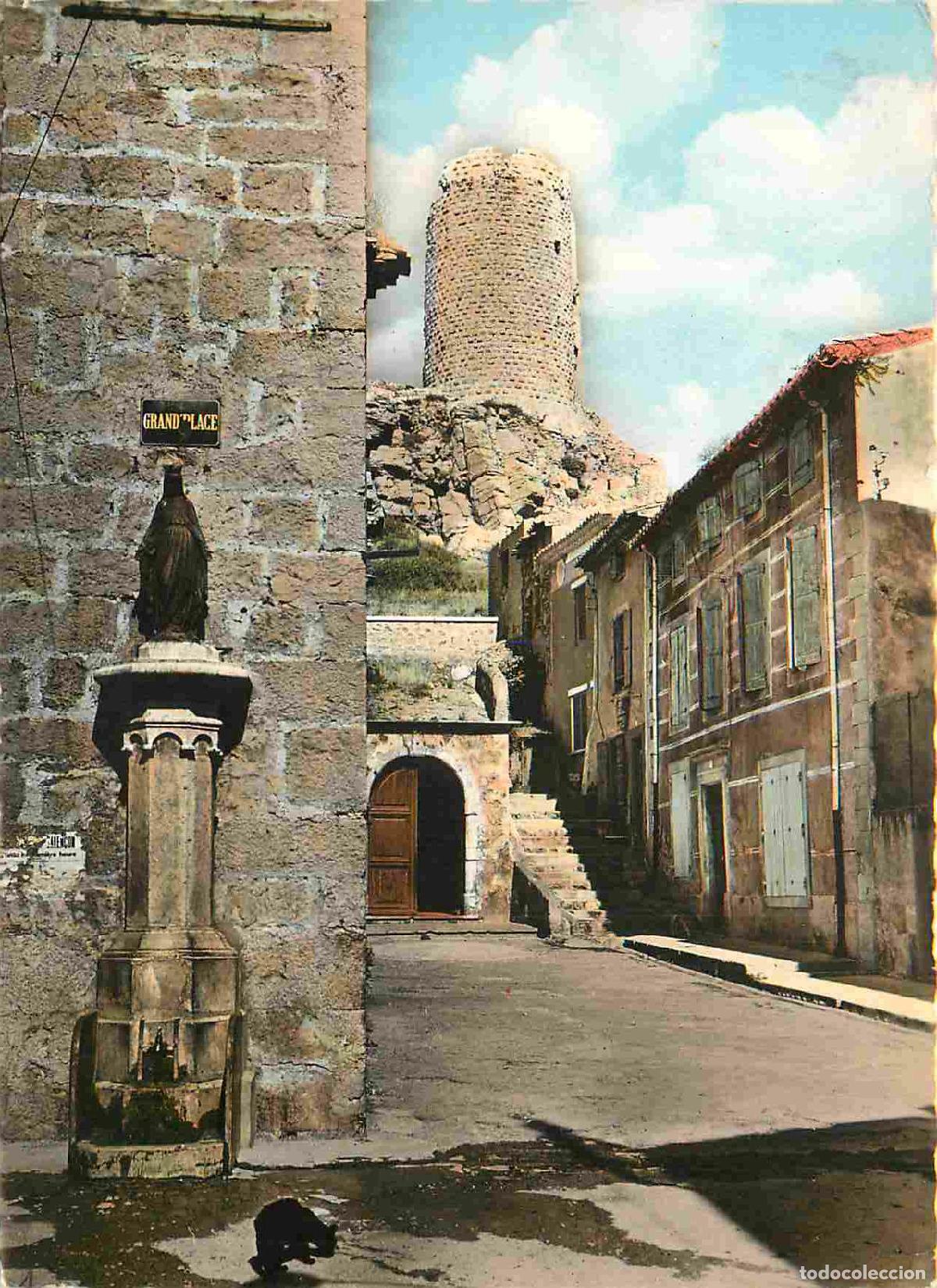 Postales: Francia - Carte Postale - 11 - Gruissan - Le village l'&eacute;glise et la tour de barberousse - Carte dent