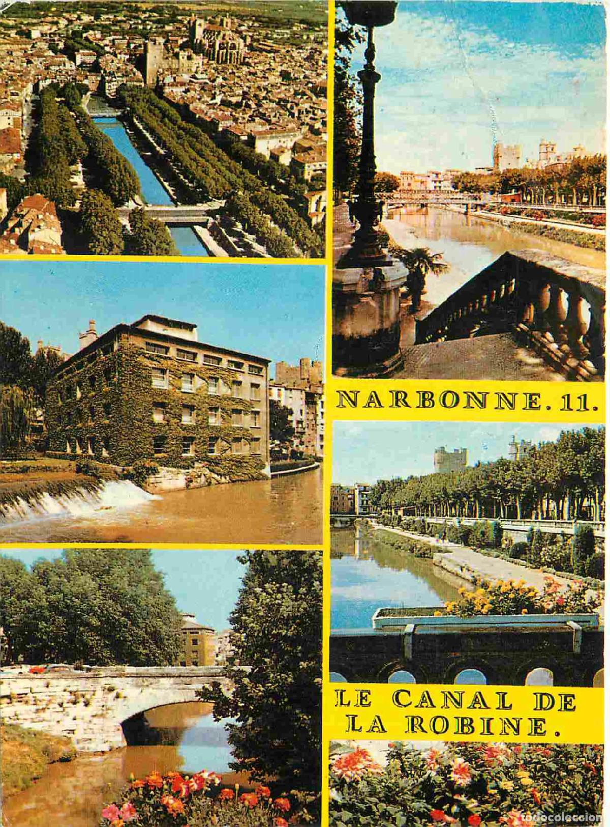 Postales: Francia - Carte Postale - 11 - Narbonne - Vues sur la ville et son canal Le canal de la robine - Mul