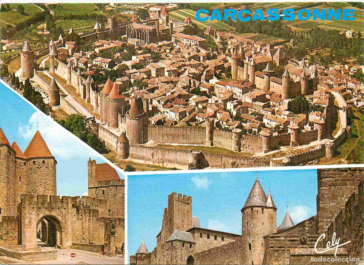 Postais: Francia - Carte Postale - 11 - Carcassonne - Multivues - La Cit&eacute; Entr&eacute;e de la Cit&eacute; La porte d'Aude -