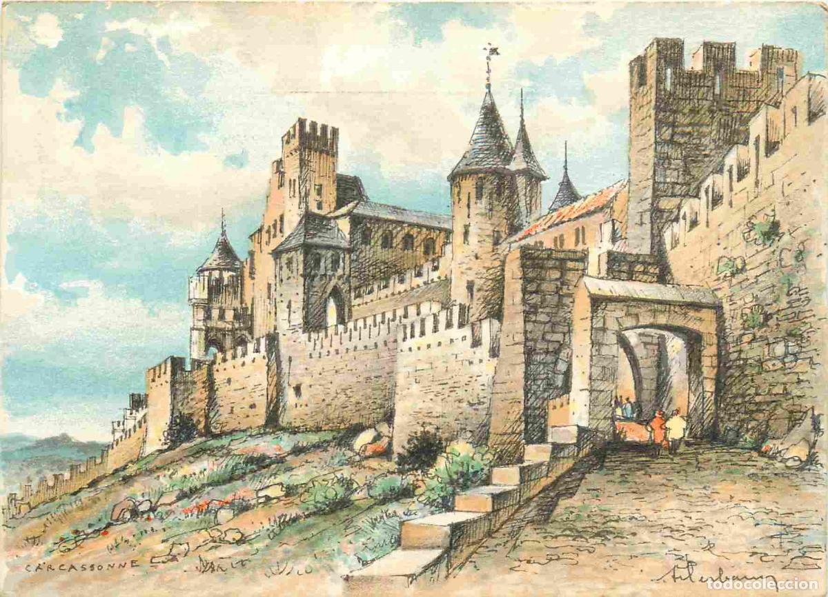 Postkarten: Francia - Carte Postale - 11 - Carcassonne - La porte d'aude - Art Peinture - CPM - Voir Scans Recto