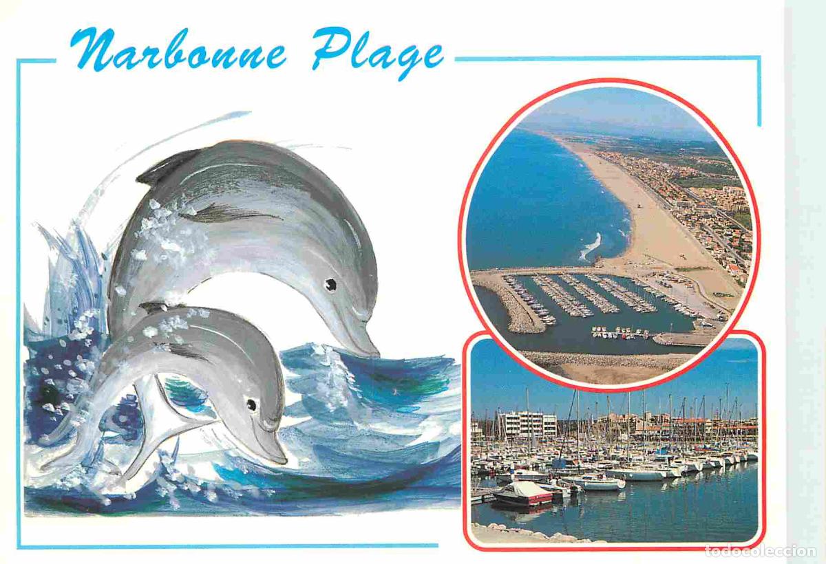 Postkarten: Francia - Carte Postale - 11 - Narbonne Plage - Multivues - Vue a&eacute;rienne Le port - CPM - Voir Scans