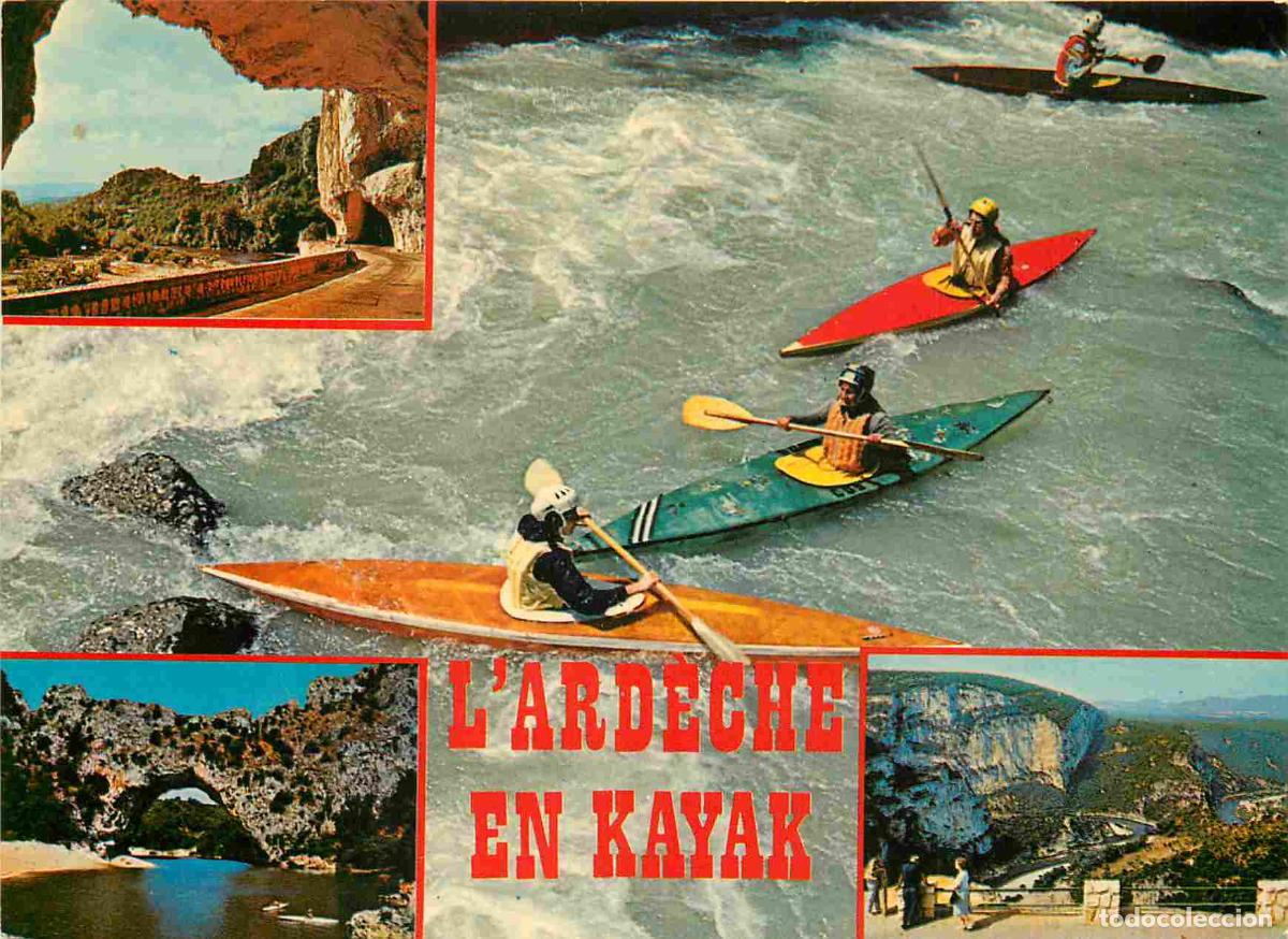 Postkarten: Francia - Carte Postale - 07 - Gorges de l'ard&egrave;che - Descente en kayak - Multivues - CPM - Voir Scan