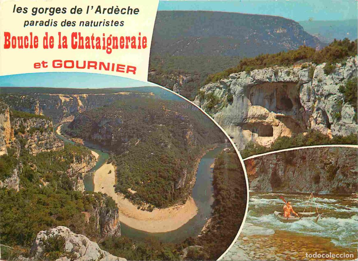 Postcards: Francia - Carte Postale - 07 - Gorges de l'ard&egrave;che - paradis des naturistes - Boucle de la Chataigne