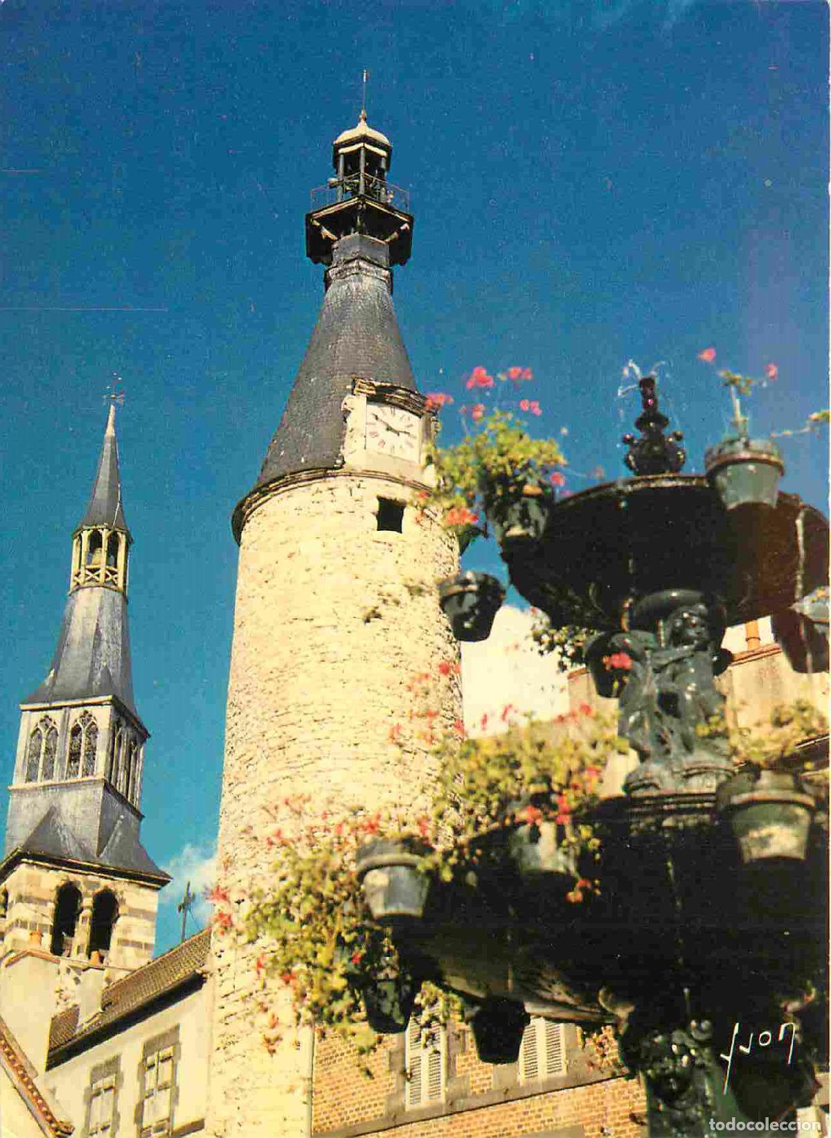 Postales: Francia - Carte Postale - 03 - Saint Pourcain sur Sioule - Le beffroi et le clocher de l'abbatiale S