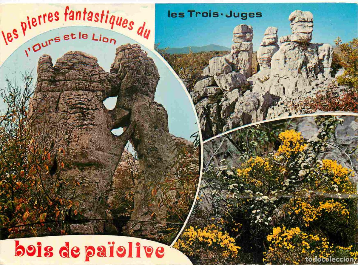 Postales: Francia - Carte Postale - 07 - Bois de Pa&iuml;olive - Multivues - les pierres fantastiques du l'ours et