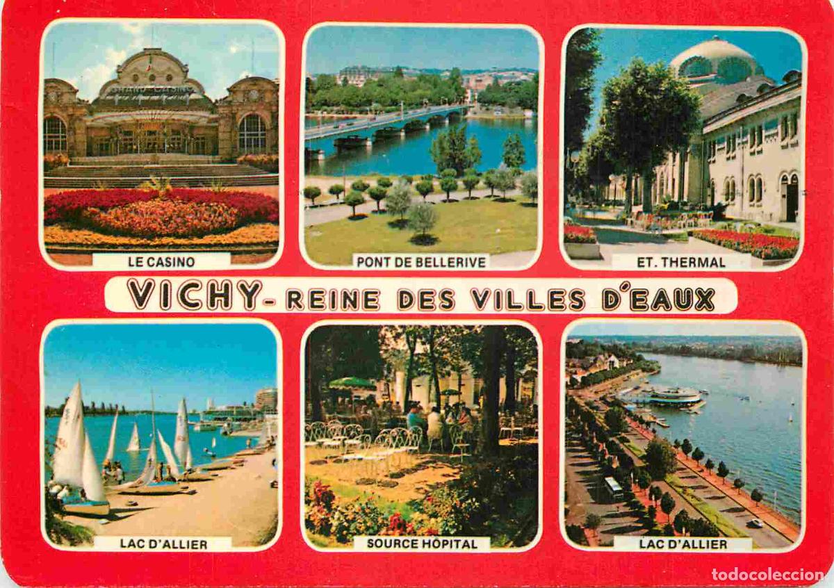 Postkarten: Francia - Carte Postale - 03 - Vichy - Multivues - Reine des villes d'eaux le casino pont de belleri
