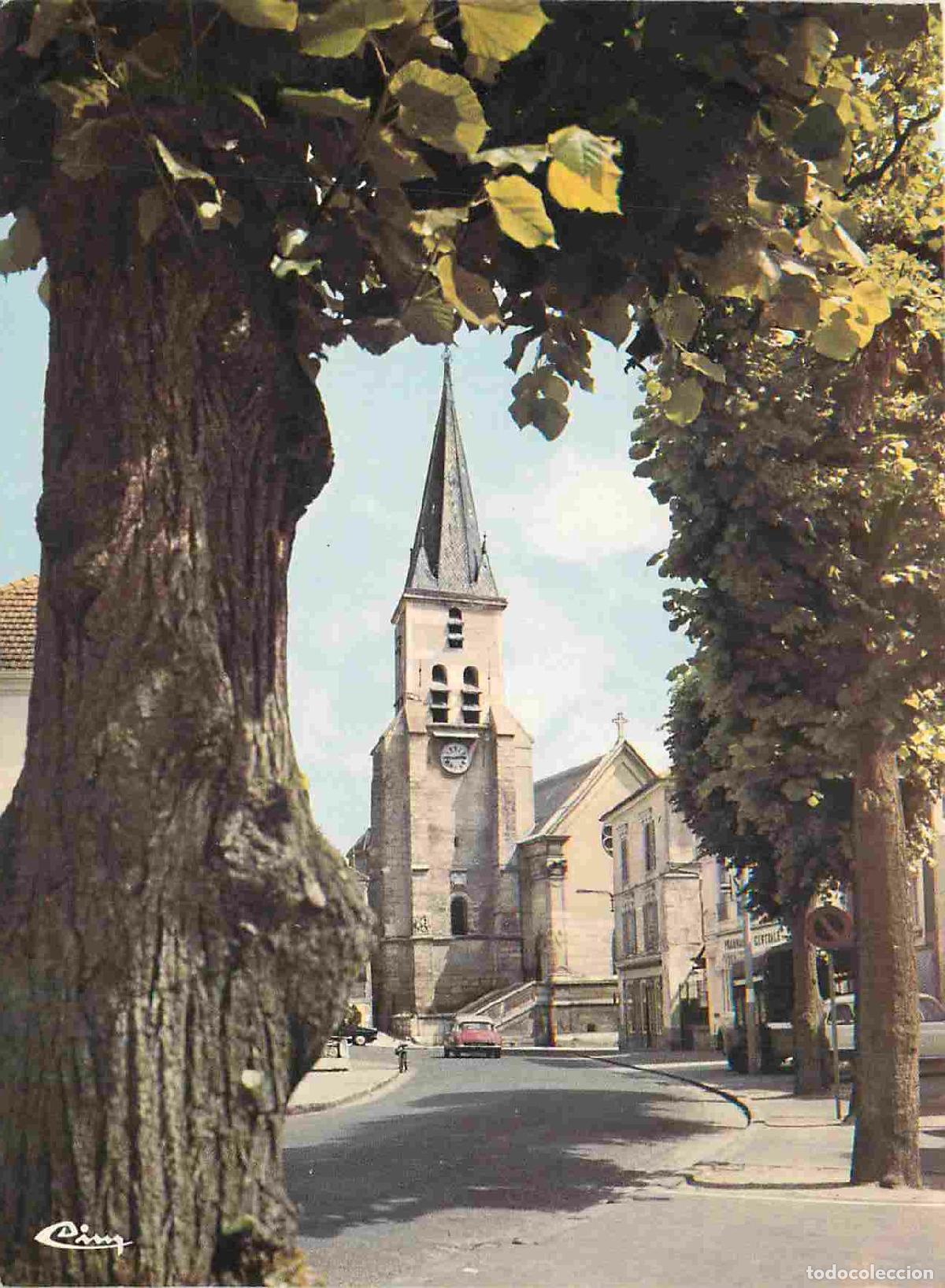 Postkarten: Francia - Carte Postale - 91 - Brunoy - L'&eacute;glise du XII si&egrave;cle - Automobiles - CPM - Voir Scans Rect
