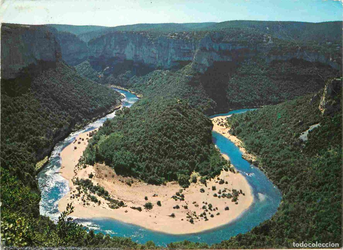 Cartes Postales: Francia - Carte Postale - 07 - Gorges de l'ard&egrave;che - boucle de gaud - CPM - Etat froissures - Voir S