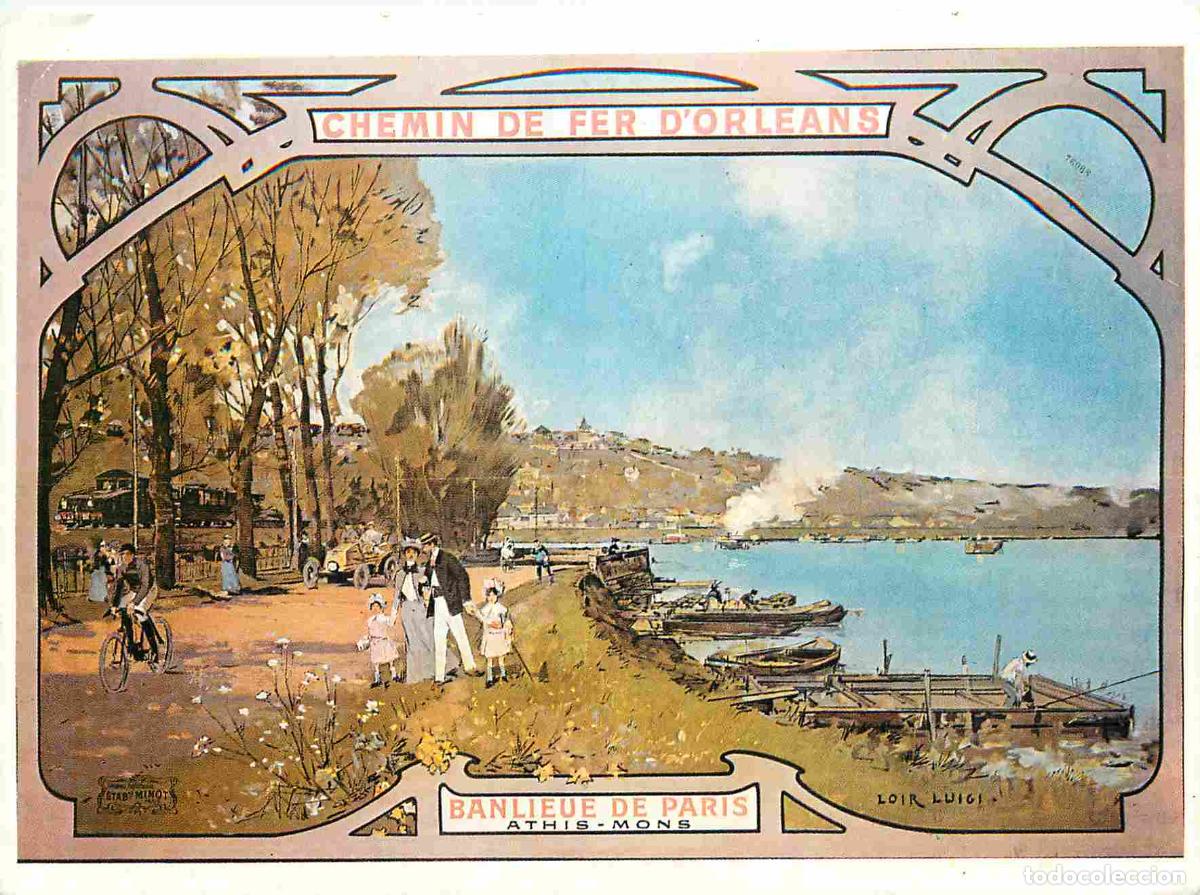 Cartes Postales: Francia - Carte Postale - 91 - Athis-mons - Chemin de fer d'Orl&eacute;ans Banlieue de Paris - illustration