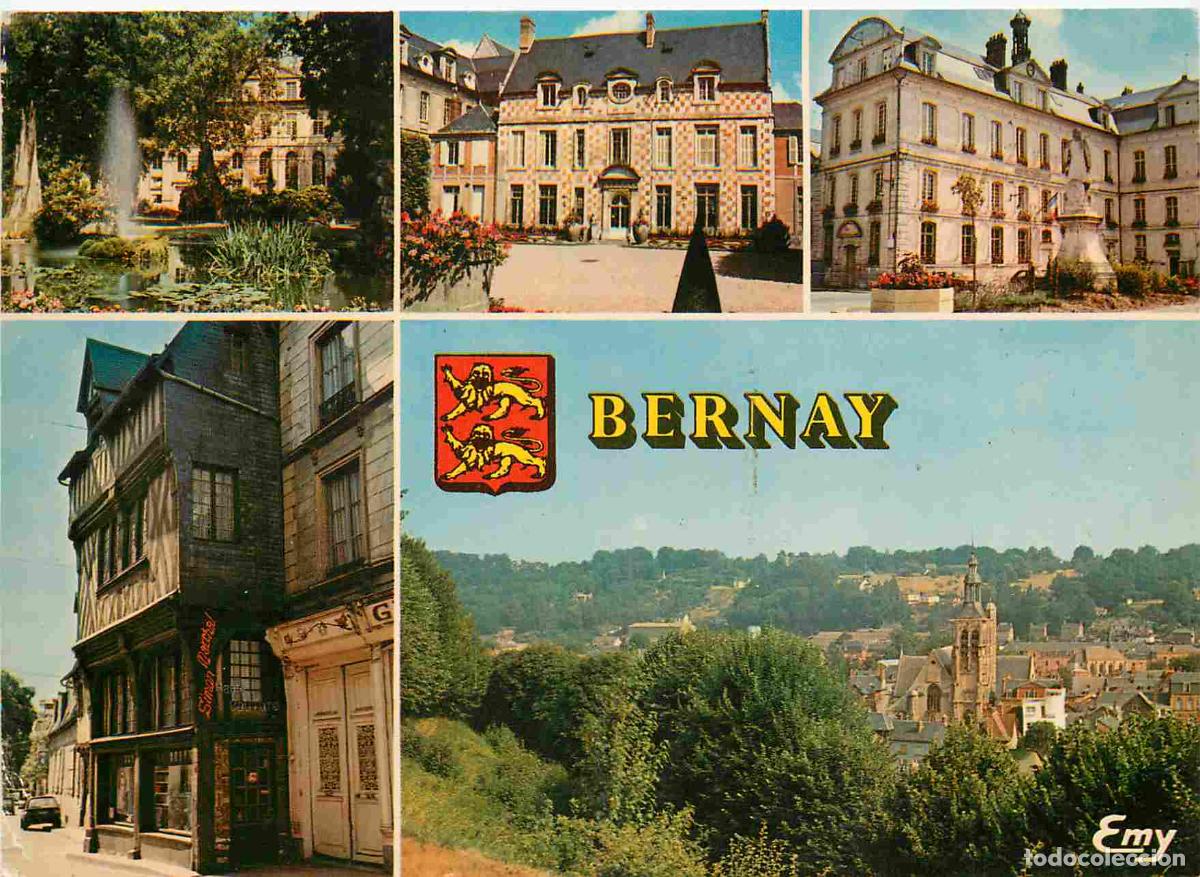 Cartoline: Francia - Carte Postale - 27 - Bernay - Multivues - Le jardin public le mus&eacute;e la place de l'h&ocirc;tel de