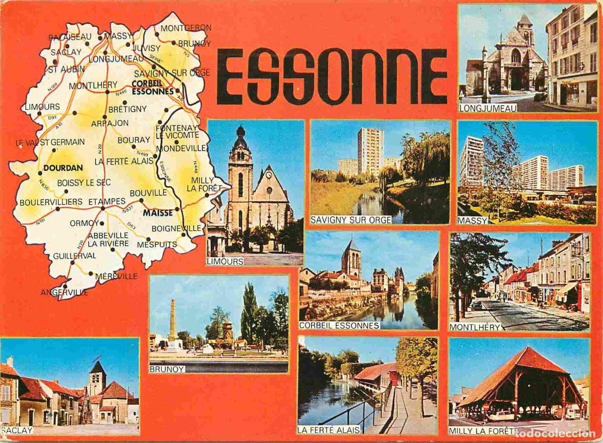 Cartoline: Francia - Carte Postale - 91 - Essonne - Multivues - Carte G&eacute;ographique - CPM - Voir Scans Recto-Ver