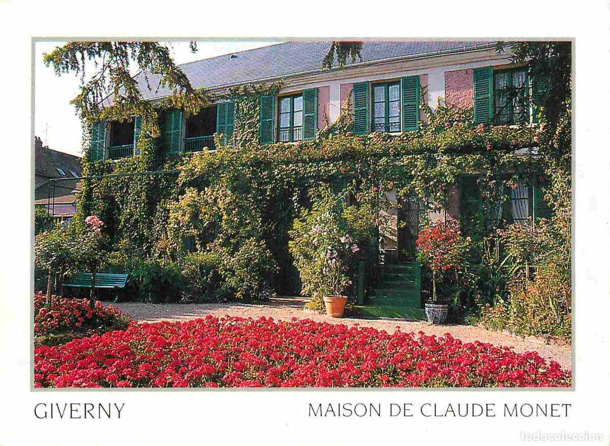 Postais: Francia - Carte Postale - 27 - Giverny - Maison de claude monet - parterre de g&eacute;raniums - Fleurs - C