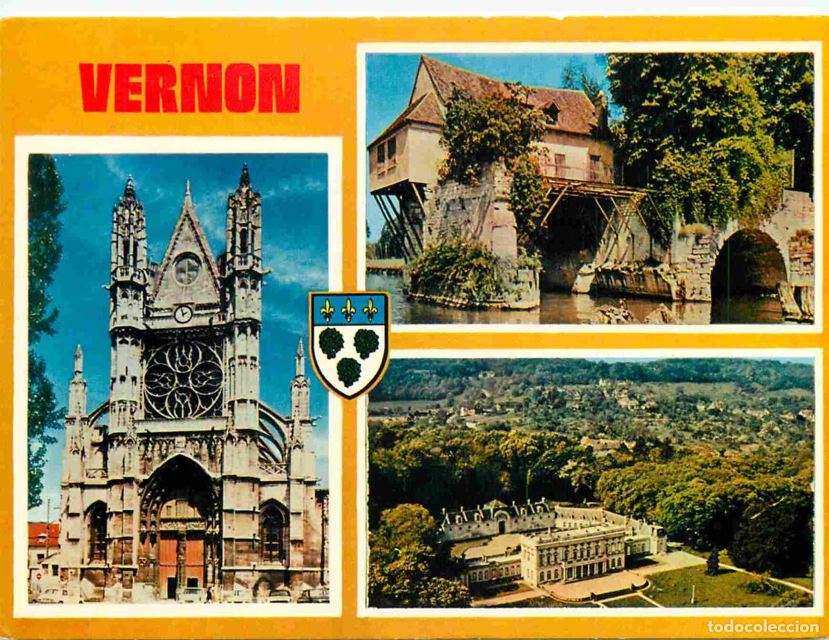 Postais: Francia - Carte Postale - 27 - Vernon - Multivues - Coll&eacute;giale xiie et xive s vieux moulin st-jean c