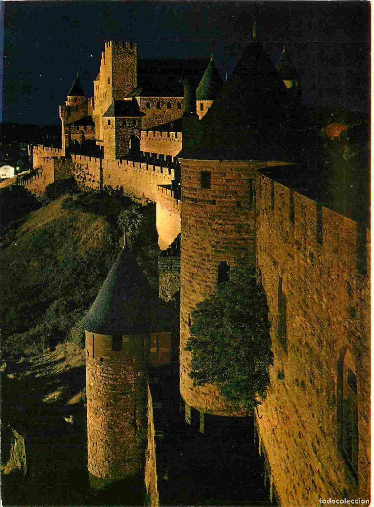 Postais: Francia - Carte Postale - 11 - Carcassonne - Cite de Carcassonne - Vue de nuit sur le chateau comtal