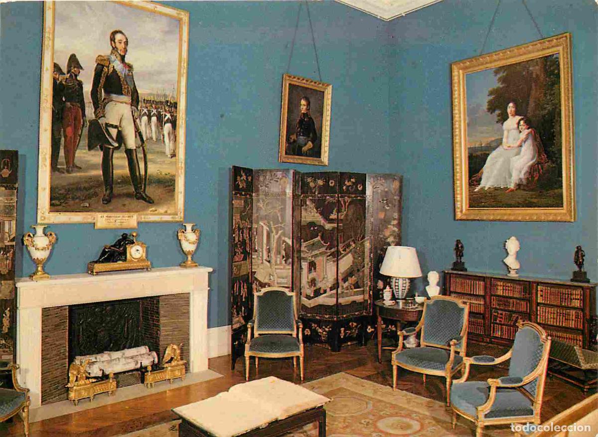 Postais: Francia - Carte Postale - 27 - Vernon - Chateau de bizy - salon bleu portrait du mar&eacute;chal suchet duc