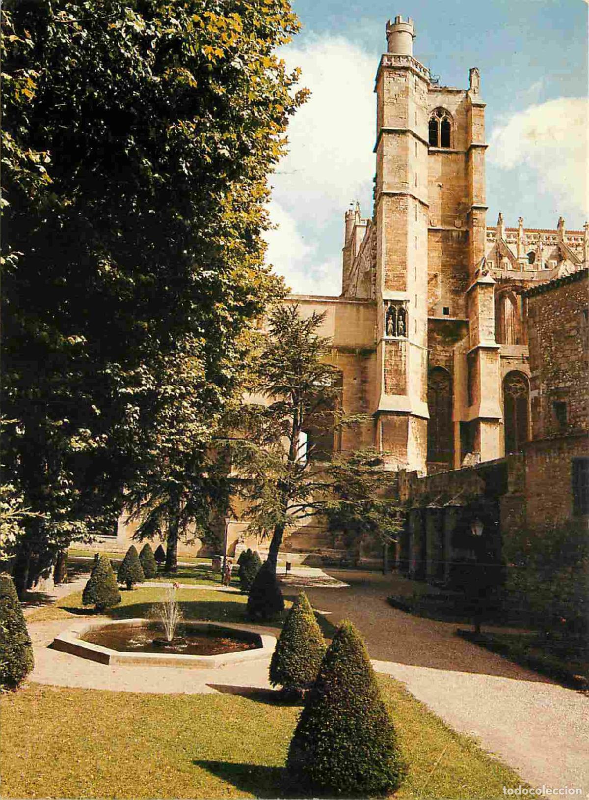 Postais: Francia - Carte Postale - 11 - Narbonne - Palais des Archev&ecirc;ques Cath&eacute;drale St Just vus du Jardin du
