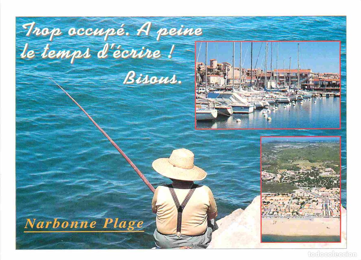 Postcards: Francia - Carte Postale - 11 - Narbonne plage - le port de plaisance et le centre de la station baln