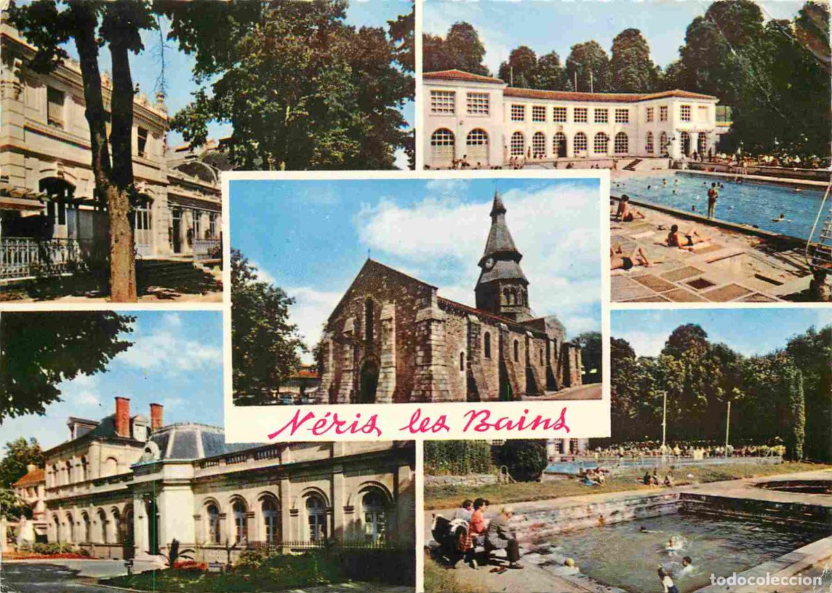 Cartes Postales: Francia - Carte Postale - 03 - Neris-les-bains - Multivues - Le Casino La Piscine L'&eacute;glise L'&eacute;tablis