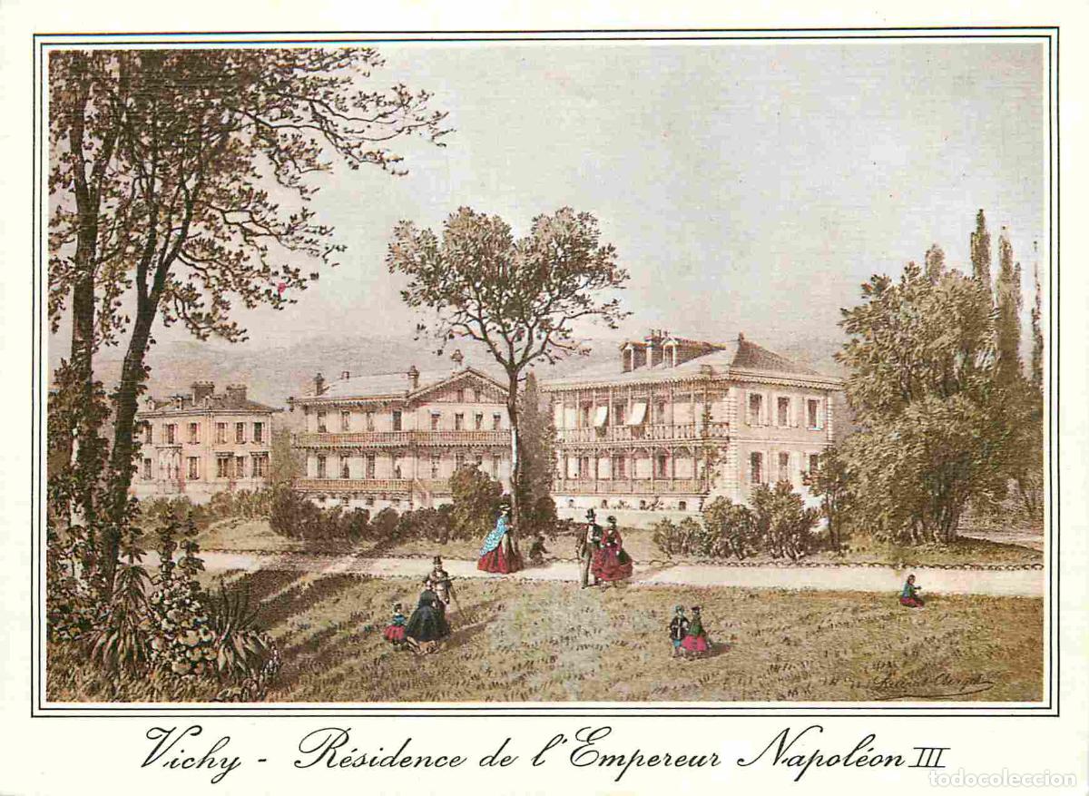 Cartes Postales: Francia - Carte Postale - 03 - Vichy - R&eacute;sidence de l'empereur napol&eacute;on III - Art Peinture d'apr&egrave;s u