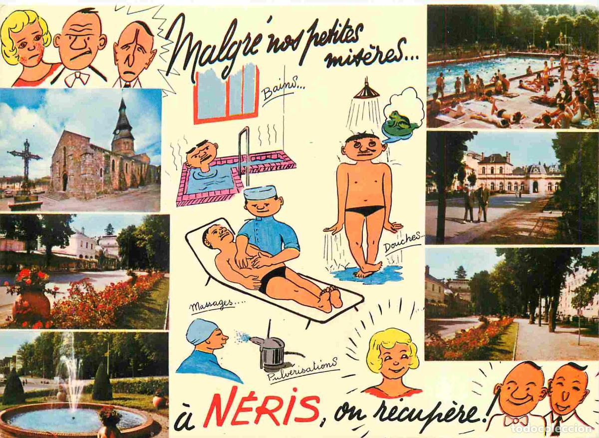 Cartes Postales: Francia - Carte Postale - 03 - Neris les Bains - Multivues - illustration - CPM - Voir Scans Recto-V