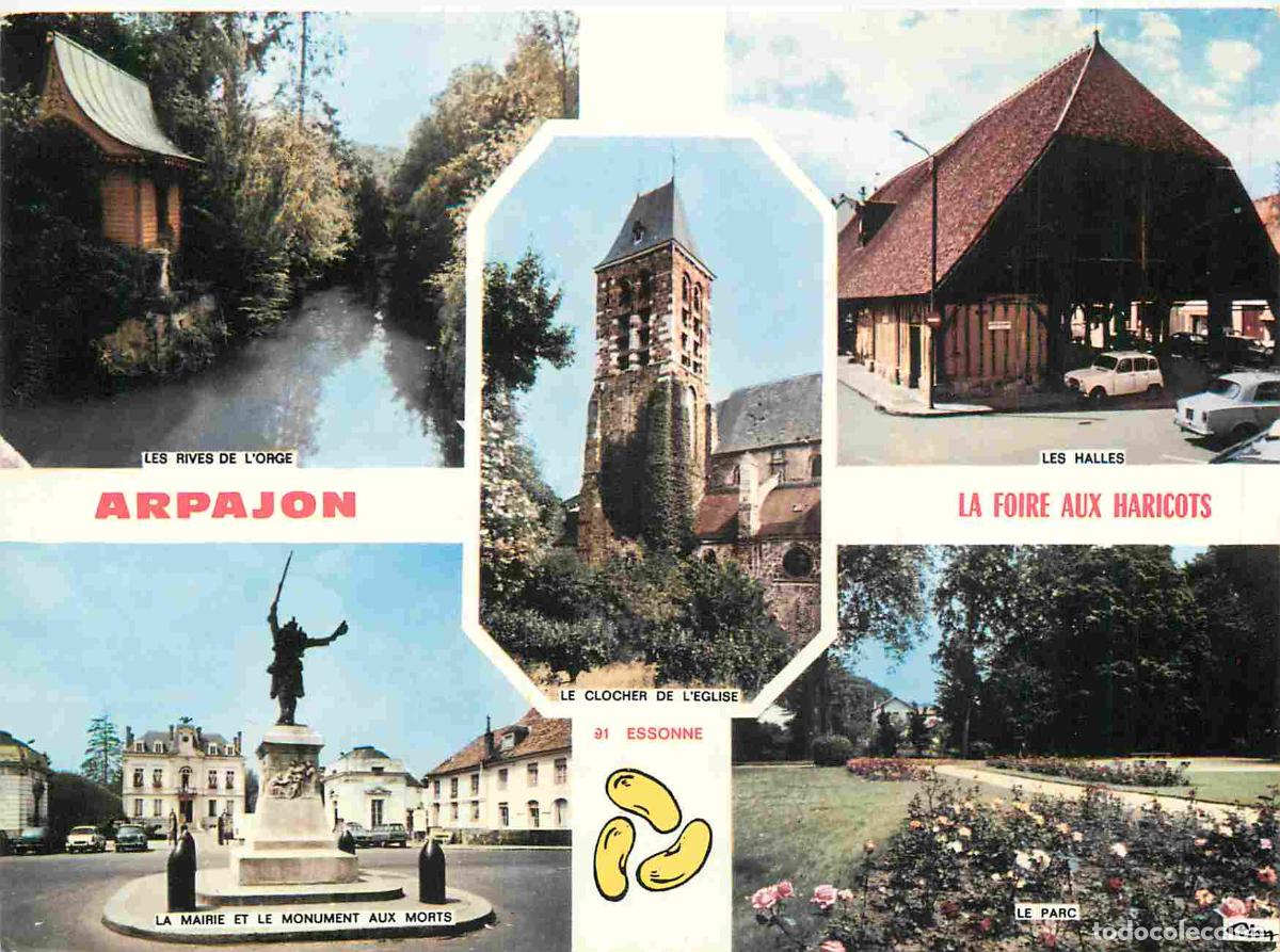Cartoline: Francia - Carte Postale - 91 - Arpajon - Multivues - Les rives de l'orge le clocher de l'eglise les