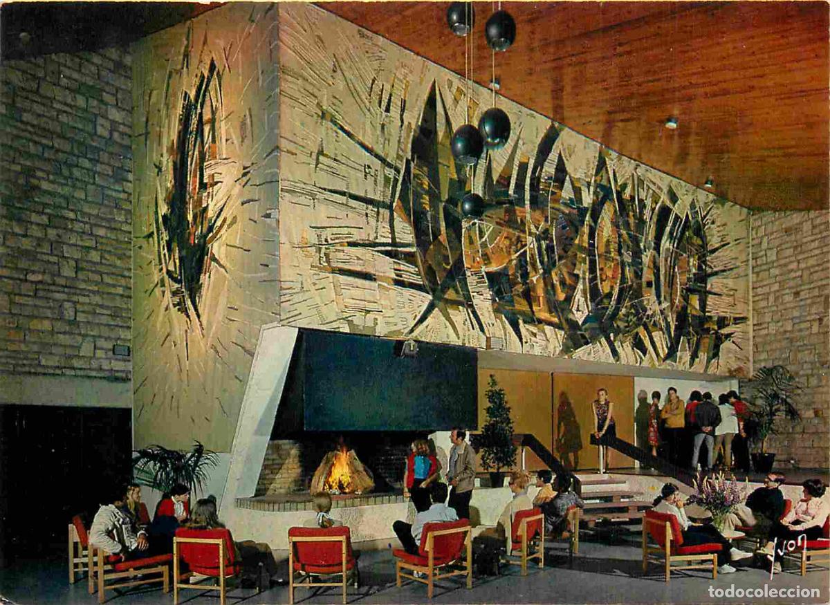 Cartoline: Francia - Carte Postale - 91 - Dourdan - Village vacances familles- salle du 1er mai tapisserie mur