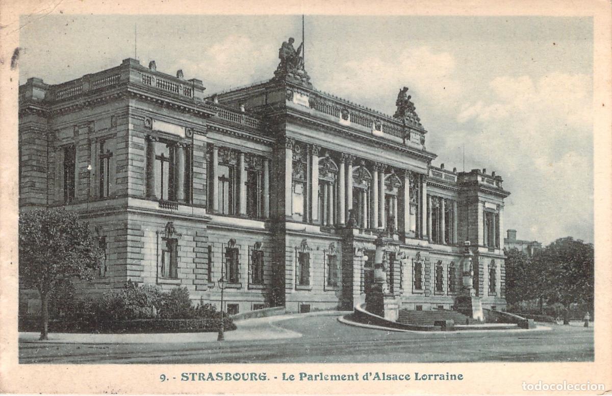 Postales: Postal de Estrasburgo, El Parlamento de Alsacia Lorena