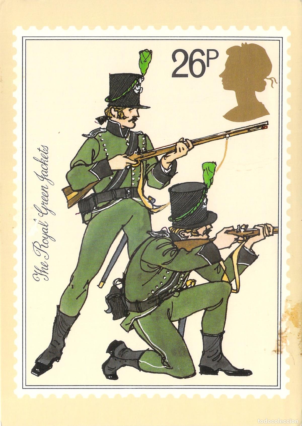Postales: Postal Militares Brit&aacute;nicos Royal Green Jackets Tarjeta PHQ