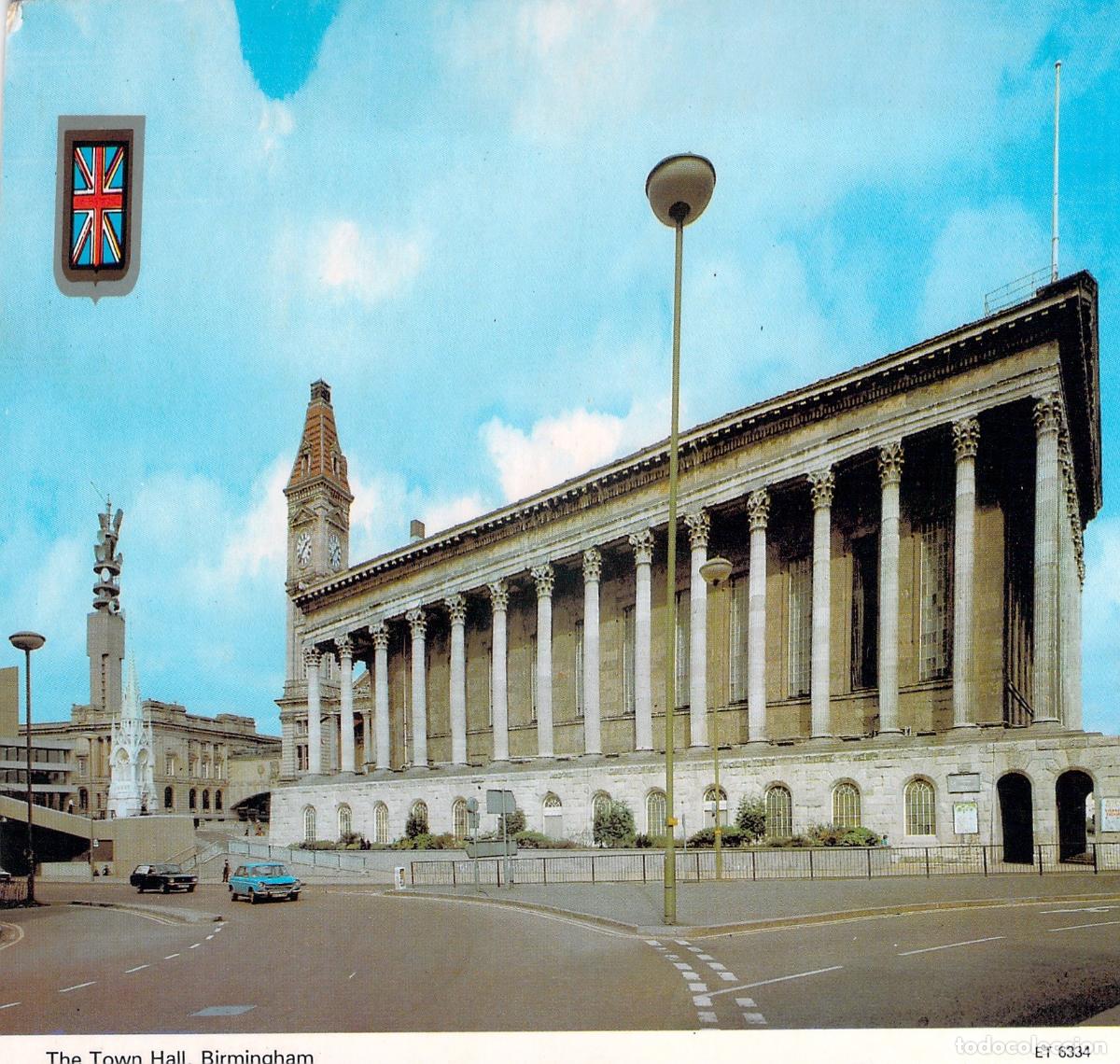 Postales: Postal de Birmingham Town Hall Inglaterra