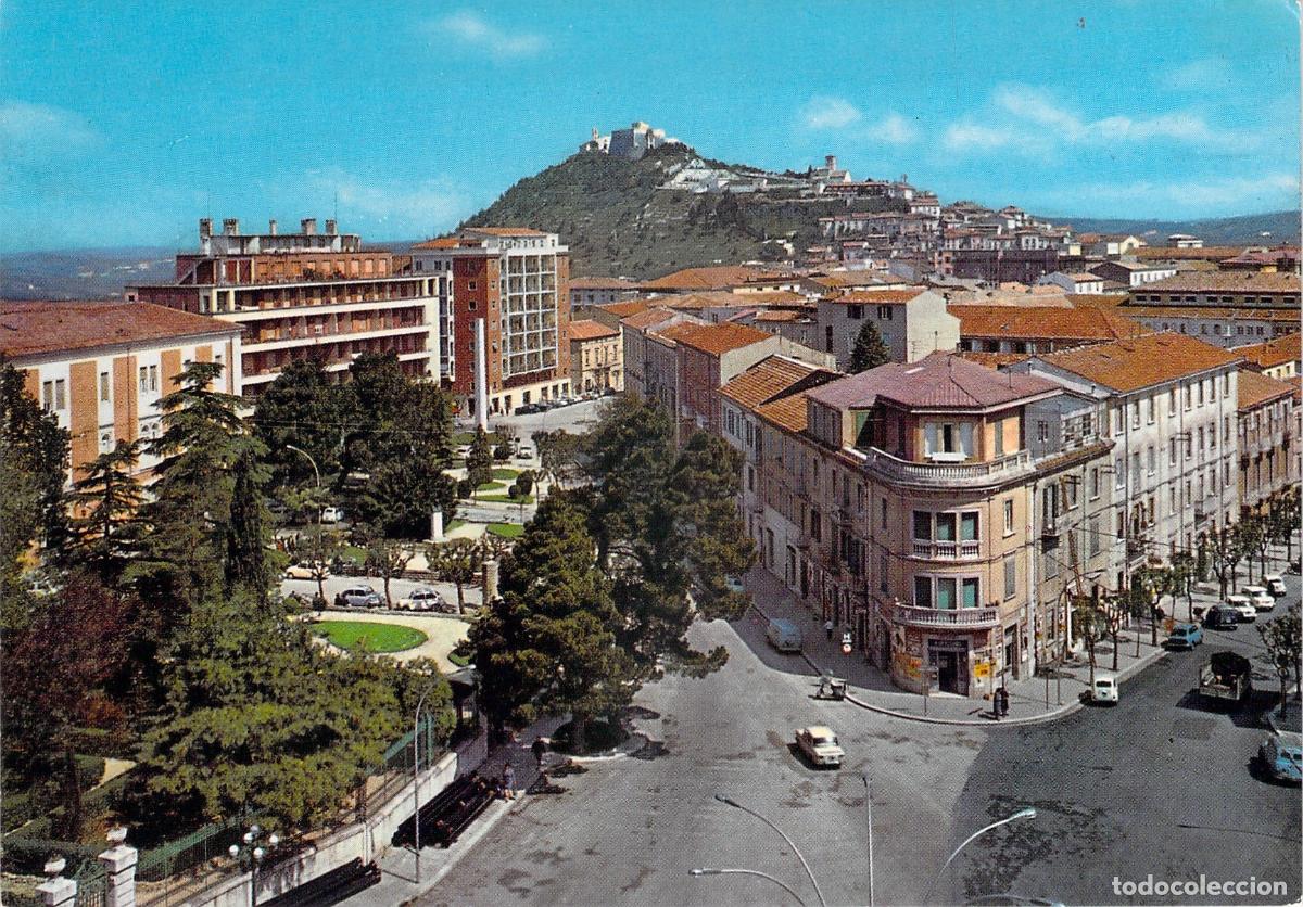 Postales: Postal de Campobasso, Piazza Savoia y Castillo Monforte, Italia