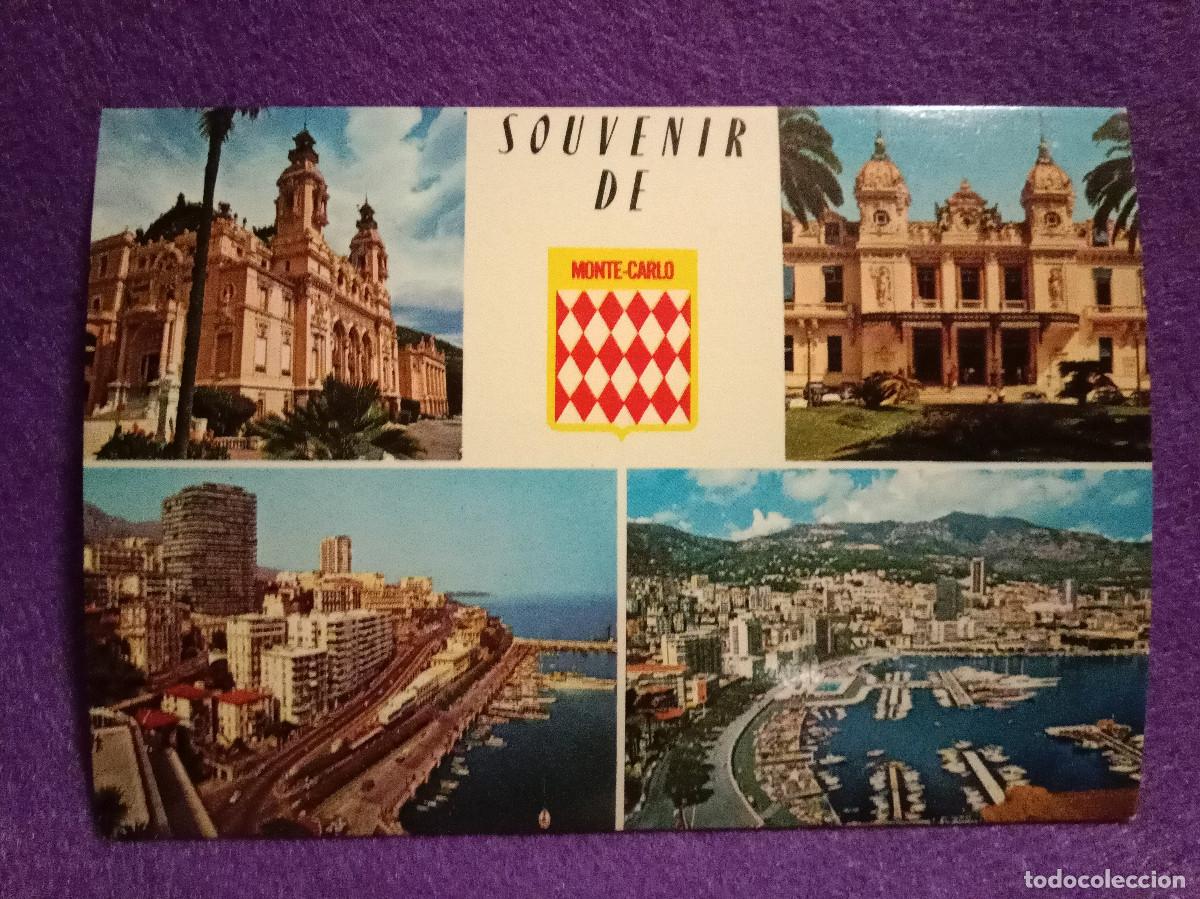 Postales: Postal - Souvenir de Monte Carlo - M&oacute;naco - Varias Vistas...