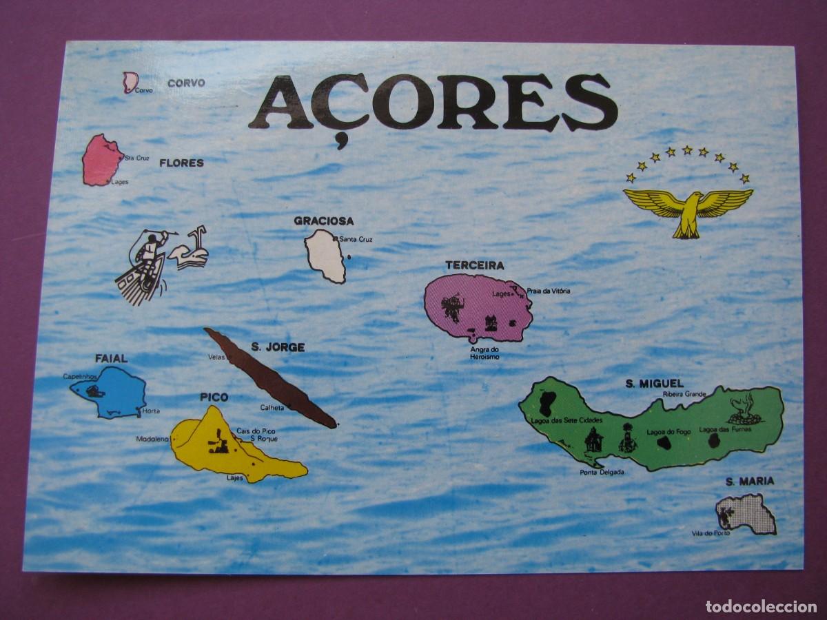 Postales: POSTAL DE ISLAS AZORES. A&Ccedil;ORES, ARQUIPELAGO.