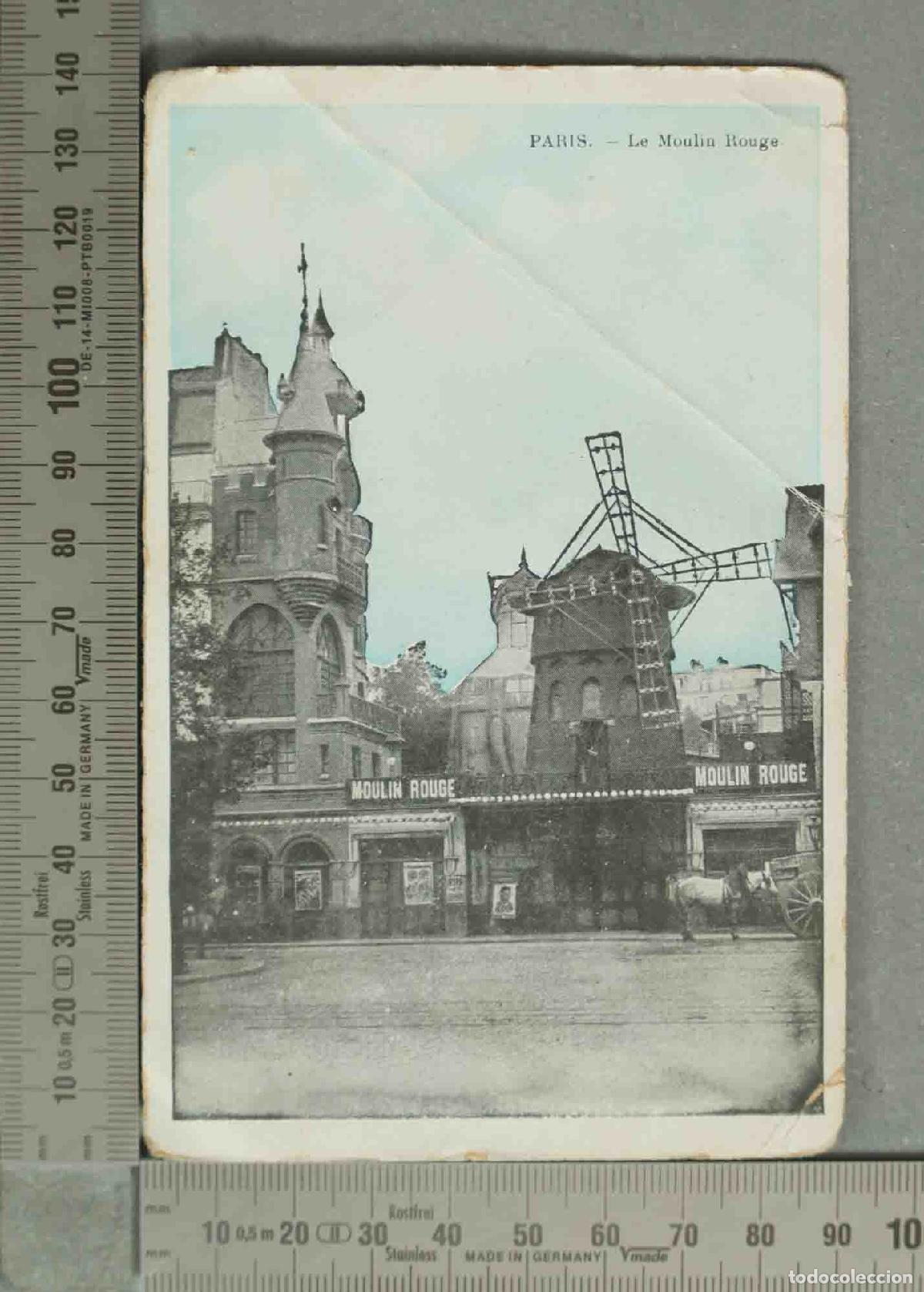 Postais: POSTAL. Paris - Le Moulin Rouge - Montmartre