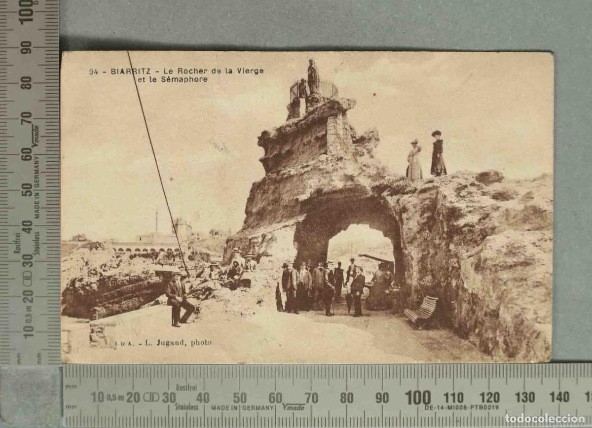Postales: POSTAL. Biarritz - Le Rocher de la Vierge et le S&eacute;maphore - L. Jugand