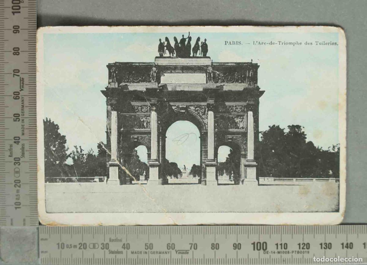 Postales: POSTAL. Arc de Triomphe du Carrousel - Tuileries Garden - Paris
