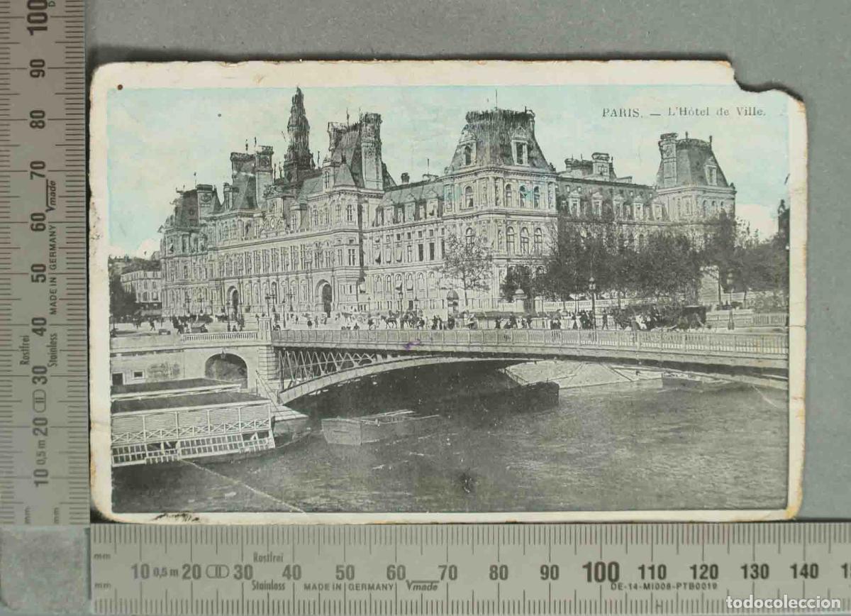 Postales: POSTAL. H&ocirc;tel de Ville - Pont d&acute;Arcole - Paris - ND Phot