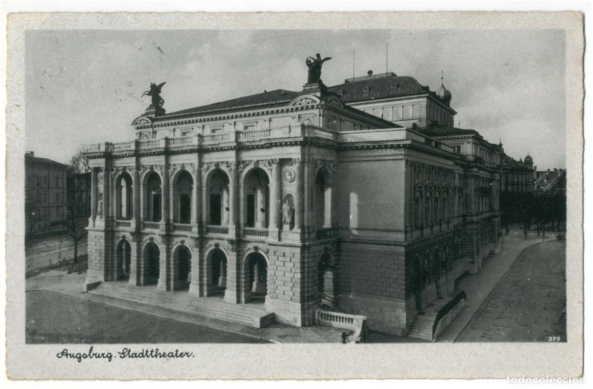 Postales: AUGSBURG_Stadttheater_Bromfitber Imitation; 379 / Teatros Alemania