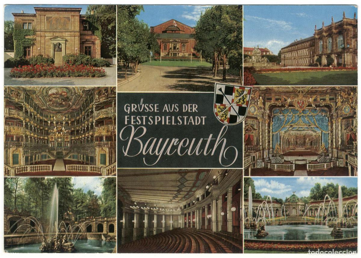 Postales: BAYREUTH_Festspielstadt_Oberfr&auml;nkischer & Verwaltung der B&uuml;hnenfestspiele / Teatros Alemania