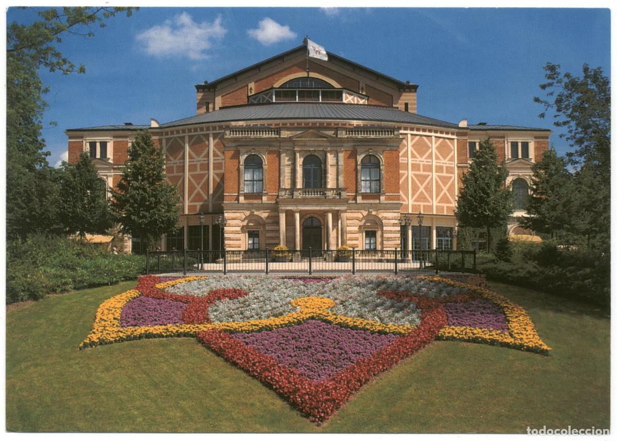 Postales: BAYREUTH_Richard Wagner Festielhaus_Feuerpfeil / Teatros Alemania