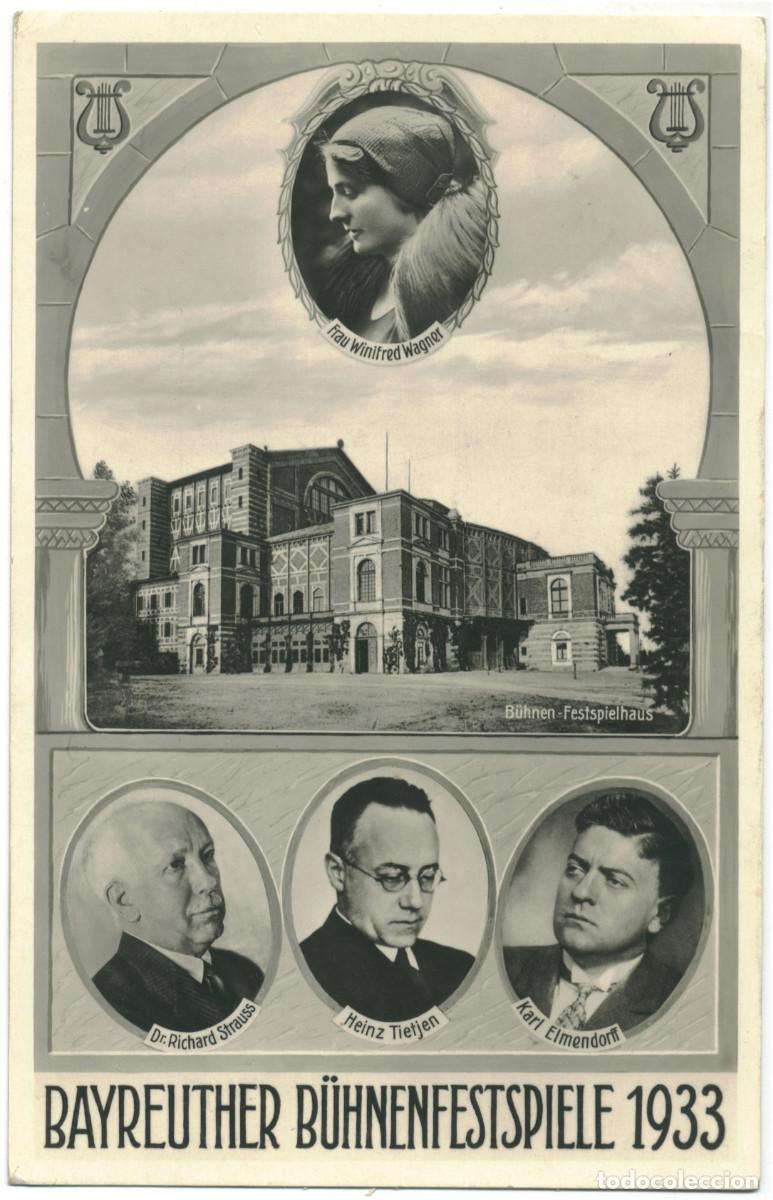 Postales: BAYREUTH_Bayreuther B&uuml;hnenfestspiele 1933_Leonh. Tripss / Teatros Alemania