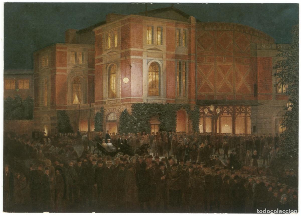 Postales: BAYREUTH_Richard Wagner Festspielhaus, Nach der Auff&uuml;hrung 1896_Oberfr&auml;nkischer. / Teatros Alemania