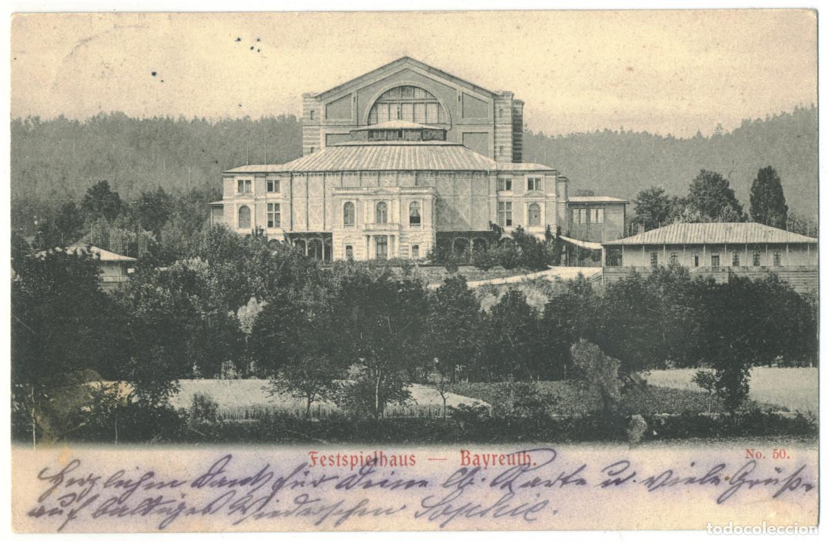 Postales: BAYREUTH_Festspielhaus_Hansbrand; 50 / Teatros Alemania