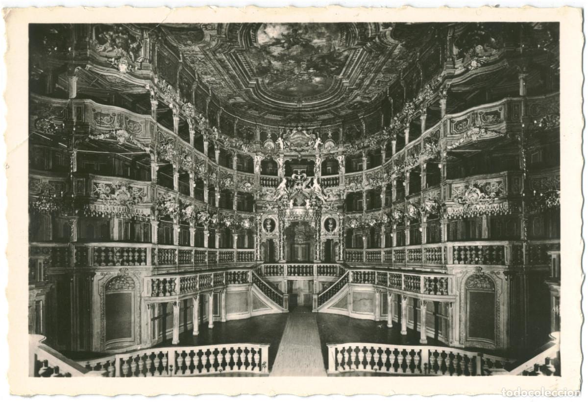 Postales: BAYREUTH_Markgr&auml;fliches Opernhaus von Guiseppe und Carlo Bibiena (1748)_Obertr&auml;nk / Teatros Alemania